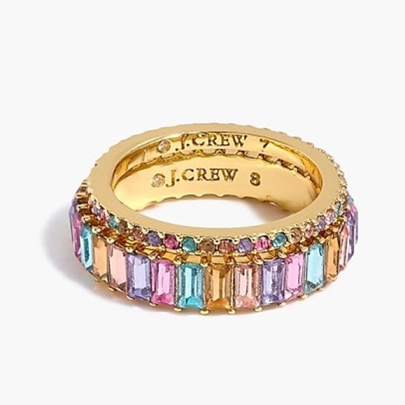 J. Crew Factory Jewelry - J. Crew Factory Mixed Crystal Rings NWT